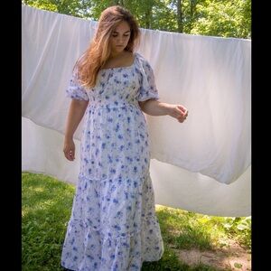 LoveShackFancy Floral Tiered Maxi Dress